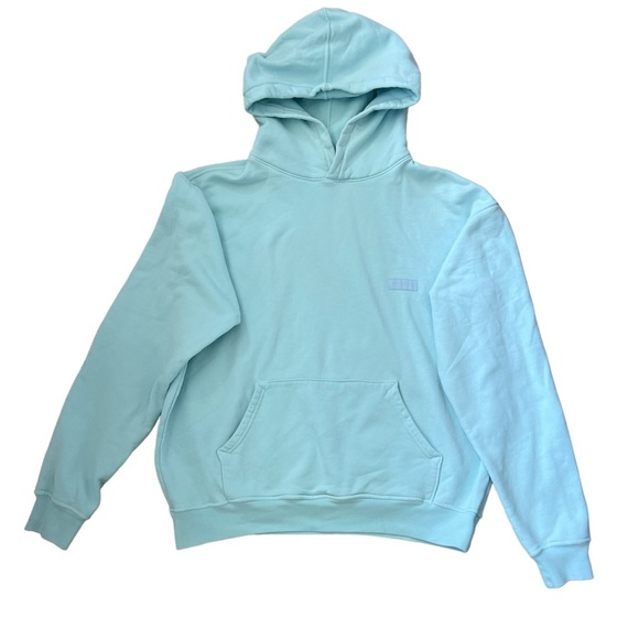 SET Active Tops - Set Active Oversized Heavyweight Hoodie Sweatshirt Light Turquoise Size Small